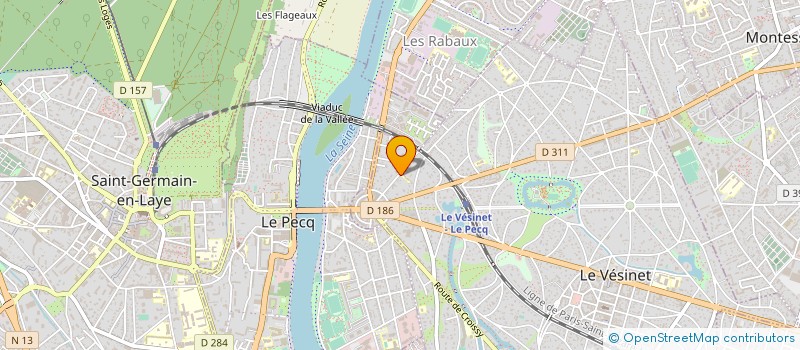 localisation de l'entreprise ASSOC SCOLAIRE SAINTE ODILE à LE VESINET