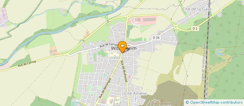 localisation de l'entreprise ASSOC SCOLAIRE SPORTIVE AMELIE I  WITTELSHEIM