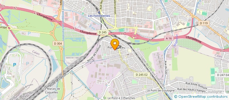 localisation de l'entreprise ASSOC SCOLAIRE SPORTIVE ET SOCIO CULTURELLE ECOLE FELIX CADRAS à CALAIS