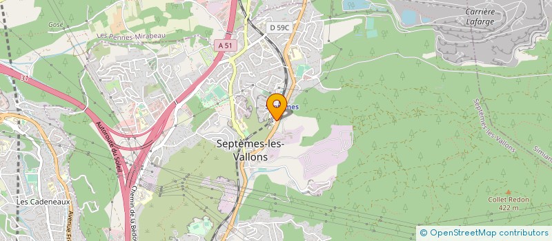 localisation de l'entreprise ASSOC SEPTEMES ELECT FORMATION INSERTION à SEPTEMES-LES-VALLONS