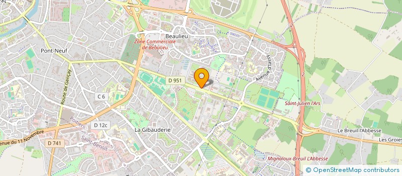 localisation de l'entreprise ASSOC SERVICES ET COOPERATIVES POITIERS à POITIERS