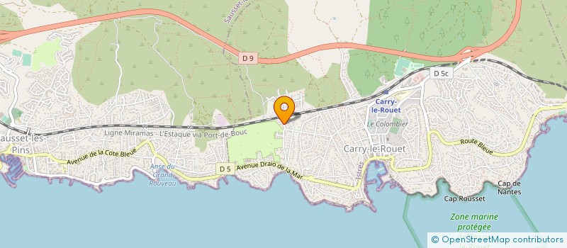 localisation de l'entreprise ASSOC SOC NAUTIQUE DE CARRY LE ROUET à CARRY-LE-ROUET