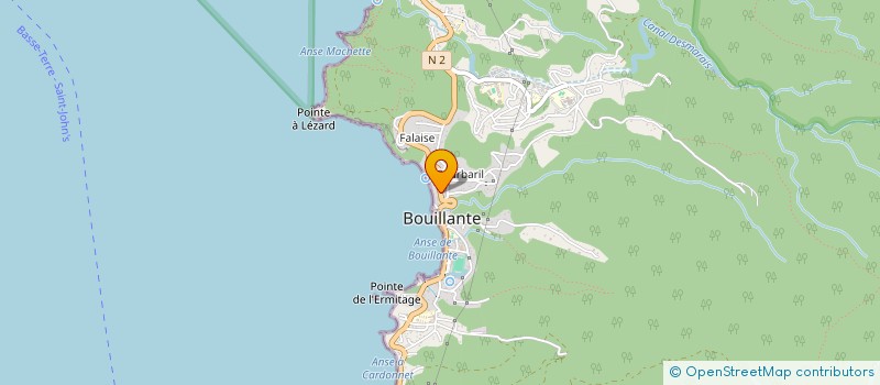 localisation de l'entreprise ASSOC SOCIALE CULTURELLE ARTISTIQUE ENVIRONNEMENT ET SPORTIVE LATILYE KALADJA à BOUILLANTE