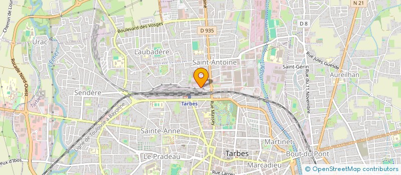 localisation de l'entreprise ASSOC SOCIETE DES AMIS DE RADIO BIGORRE à TARBES