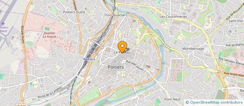 localisation de l'entreprise ASSOC SOCIO-CULTURELLE MINISTERE JUSTICE à POITIERS