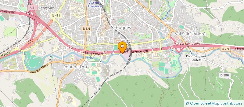 localisation de l'entreprise ASSOC SOCIO EDUCATIVE LYCEE EMILE ZOLA  AIX EN PROVENCE