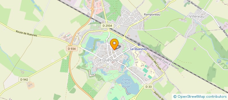 localisation de l'entreprise ASSOC SOIE ET PEINTURE QUERCITAIN à LE QUESNOY