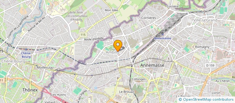 localisation de l'entreprise ASSOC SOINS A DOMICILE D ANNEMASSE à AMBILLY