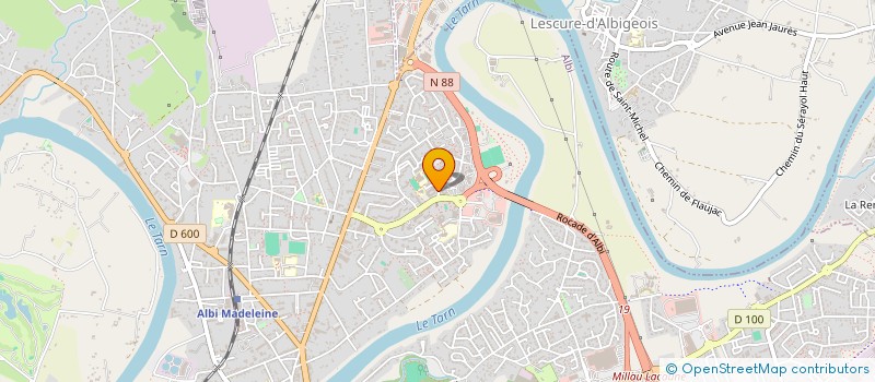 localisation de l'entreprise ASSOC SOLIDARITE ACCIDENT HANDICAP INVAL à ALBI