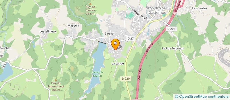 localisation de l'entreprise ASSOC SOLIDARITE D'AIDE PAR LE TRAVAIL à BESSINES-SUR-GARTEMPE