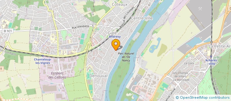 localisation de l'entreprise ASSOC SOLIDARITE HANDI CAP  ANDRESY