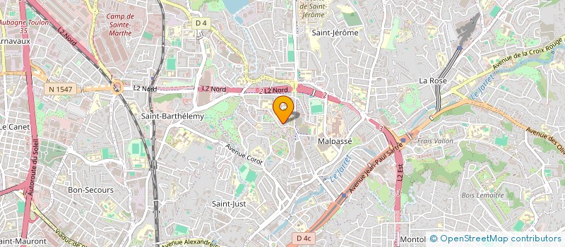 localisation de l'entreprise ASSOC SOLIDARITE INSERTION AFRICAINS BDR à MARSEILLE 13EME