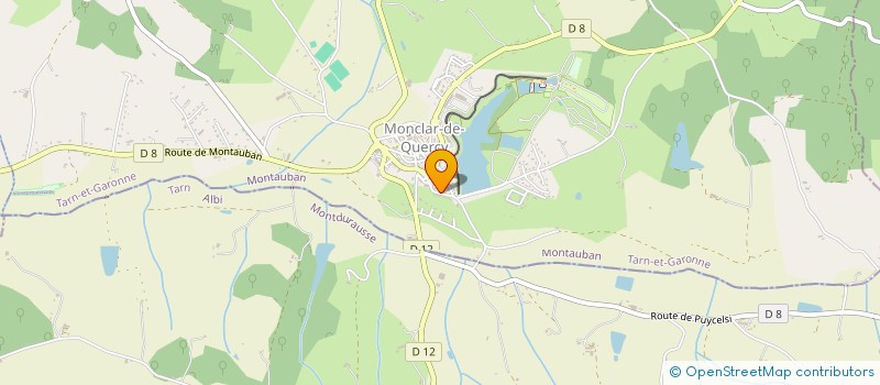 localisation de l'entreprise ASSOC SOUTIEN FINANC A L'ECOLE PUBLIQUE  MONCLAR-DE-QUERCY