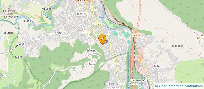 localisation de l'entreprise ASSOC SOUTIEN JUDICIAIRE ORIENTAT ARIEGE à FOIX