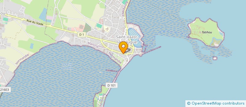 localisation de l'entreprise ASSOC SOUTIEN SOLIDARITE EMPLOI REINSERTION  SAINT-VAAST-LA-HOUGUE