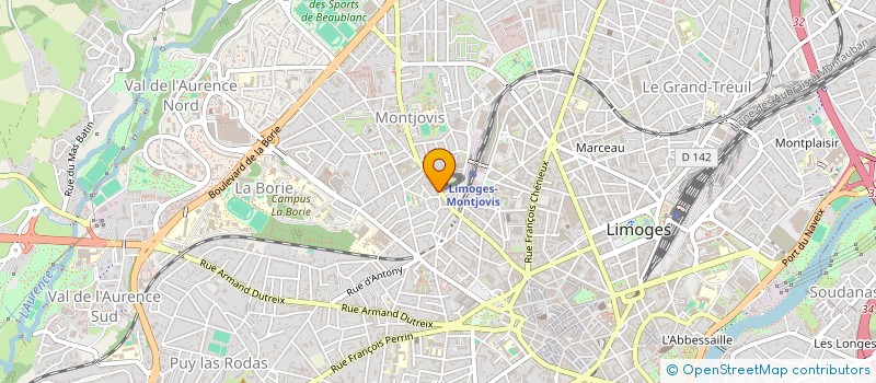 localisation de l'entreprise ASSOC SPERANTA ROMANIA à LIMOGES