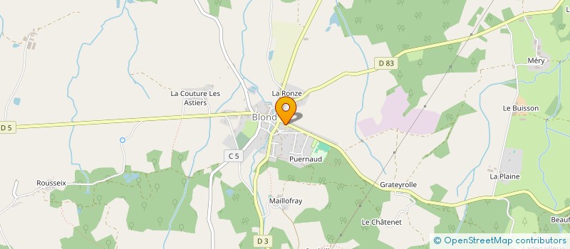 localisation de l'entreprise ASSOC SPORT ATHLETIQUE BLOND  BLOND