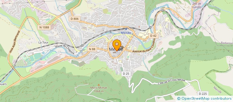 localisation de l'entreprise ASSOC SPORT AUTOMOBIL LOZERE  MENDE