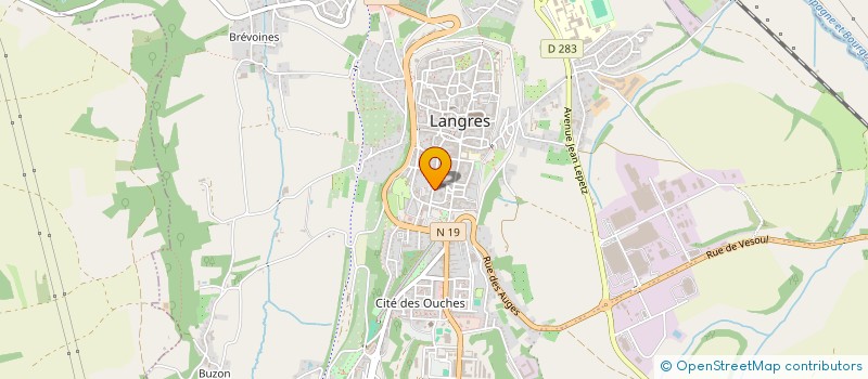 localisation de l'entreprise ASSOC SPORT CHASSE AMIS PAVILLON JOINVIL à LANGRES
