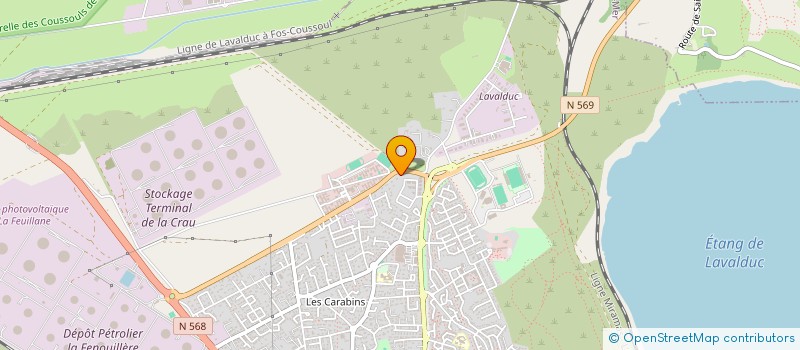 localisation de l'entreprise ASSOC SPORT CULTUREL ECOLE NATION POLICE  FOS-SUR-MER