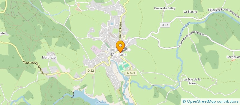 localisation de l'entreprise ASSOC SPORT DE JONZIEUX LOIRE à JONZIEUX