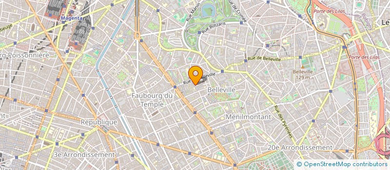 localisation de l'entreprise ASSOC SPORT ET CULTUR ECOLE TOURTILLE  PARIS