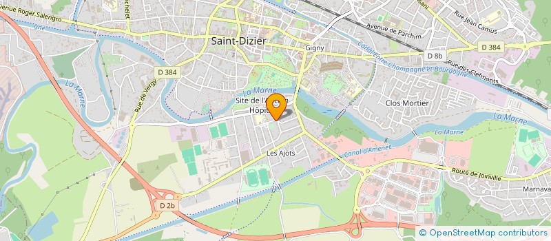 localisation de l'entreprise ASSOC SPORT ET CULTURE à SAINT-DIZIER