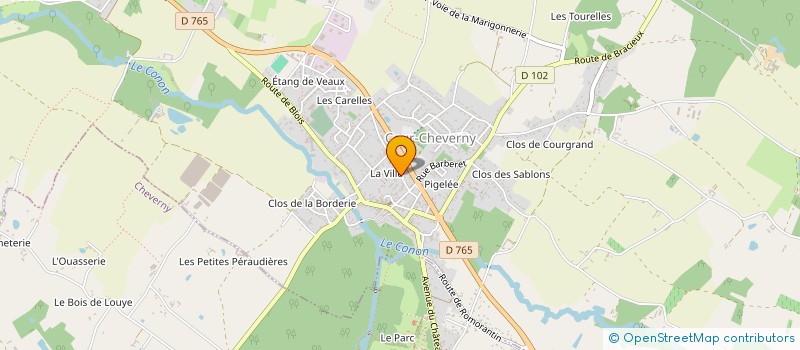 localisation de l'entreprise ASSOC SPORT LOISIR DETENTE COUR CHEVERNY  COUR-CHEVERNY