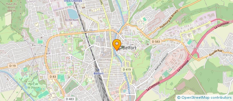localisation de l'entreprise ASSOC SPORT MODEL AUTO RADIO COMMANDEES à BELFORT