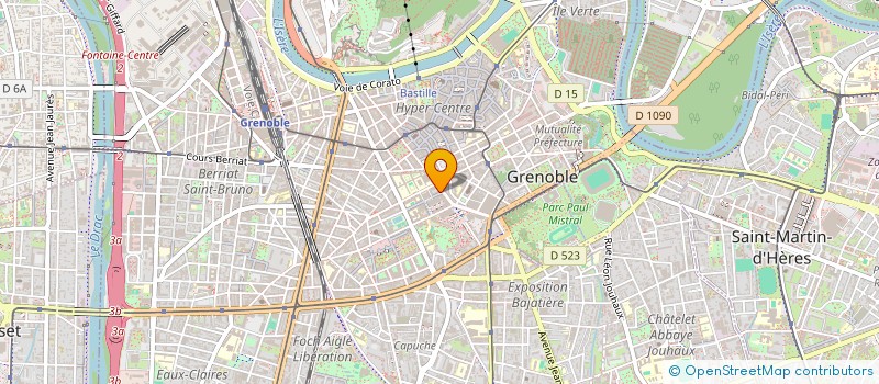 localisation de l'entreprise ASSOC SPORT POLICIER MUNICIPAUX GRENOBLE  GRENOBLE