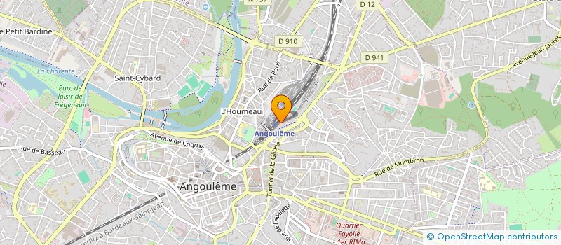 localisation de l'entreprise ASSOC SPORT PREPARAT OLYMPIQUE à ANGOULEME