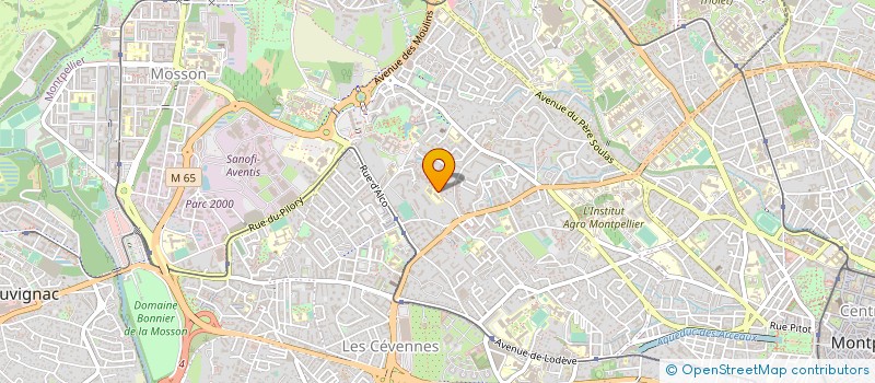 localisation de l'entreprise ASSOC SPORT TENNIS CLUB LES OLIVIERS à MONTPELLIER