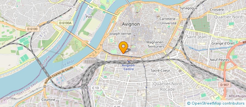 localisation de l'entreprise ASSOC SPORTIVE ASPTT D'AVIGNON à AVIGNON
