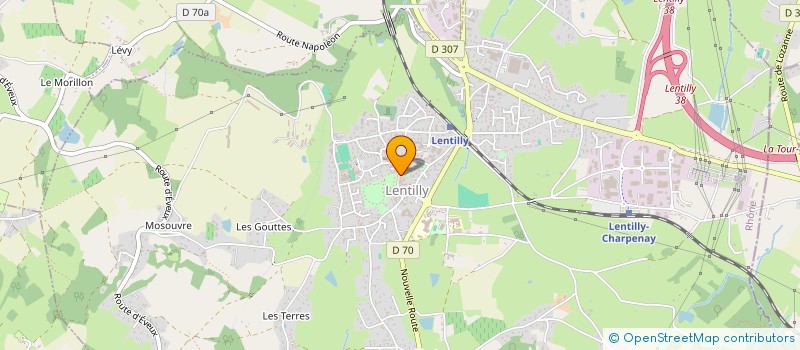 localisation de l'entreprise ASSOC SPORTIVE AUTO CENTAURE à LENTILLY