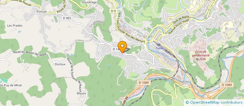 localisation de l'entreprise ASSOC SPORTIVE AUTOMOBILE CORREZE  TULLE