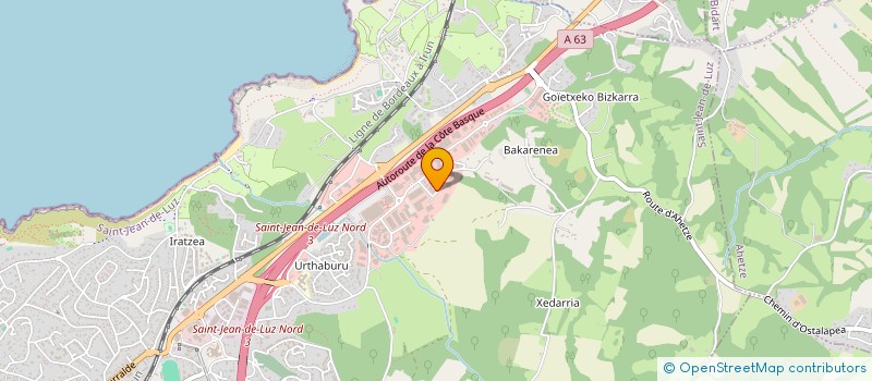 localisation de l'entreprise ASSOC SPORTIVE AUTOMOBILE COTE BASQUE à SAINT-JEAN-DE-LUZ