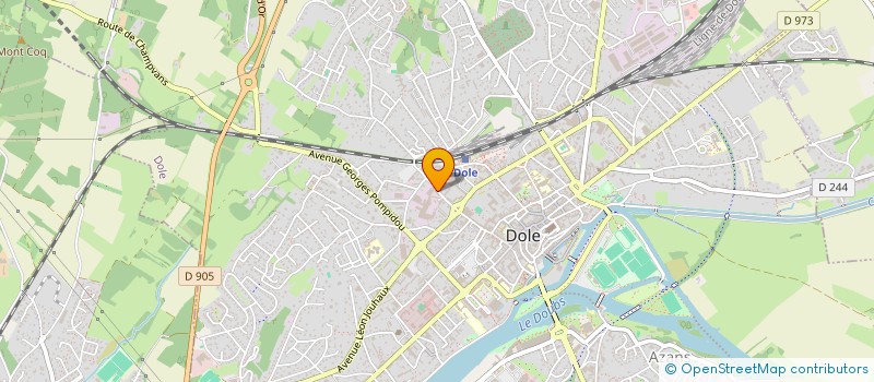 localisation de l'entreprise ASSOC SPORTIVE BEL à DOLE
