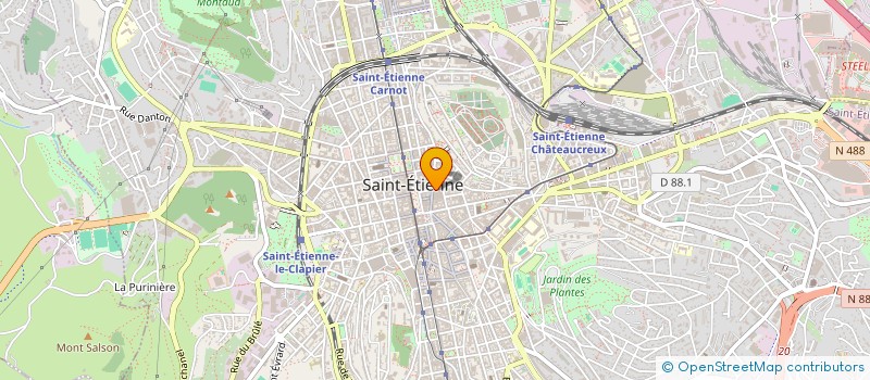 localisation de l'entreprise ASSOC SPORTIVE BLANQUI à SAINT-ETIENNE