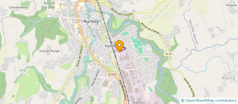 localisation de l'entreprise ASSOC SPORTIVE BOULISTE RUMILIENNE  RUMILLY