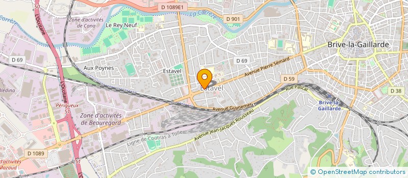 localisation de l'entreprise ASSOC SPORTIVE BRIVISTE  BRIVE-LA-GAILLARDE