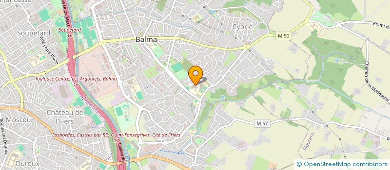 localisation de l'entreprise ASSOC SPORTIVE C.E.S. BALMA à BALMA