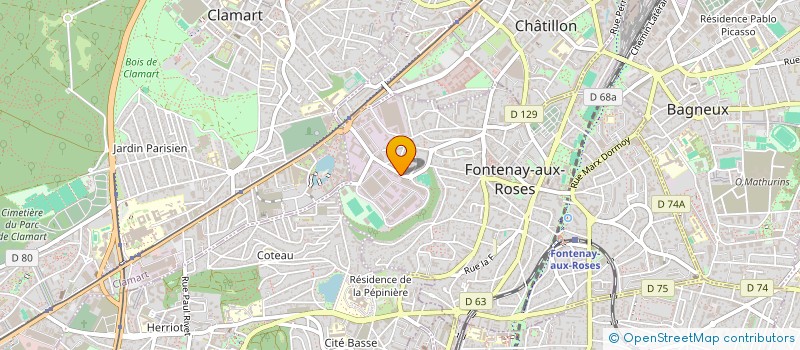 localisation de l'entreprise ASSOC SPORTIVE CEA DE FONTENAY AUX ROSES à FONTENAY-AUX-ROSES