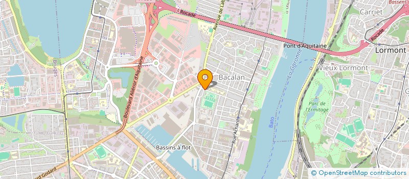 localisation de l'entreprise ASSOC SPORTIVE CHARLES MARTIN à BORDEAUX