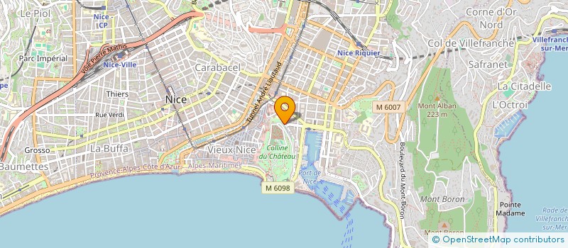 localisation de l'entreprise ASSOC SPORTIVE CHATEAU BOULES à NICE