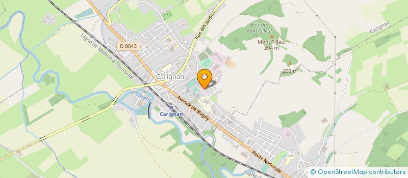 localisation de l'entreprise ASSOC SPORTIVE COLLEGE DE CARIGNAN  CARIGNAN