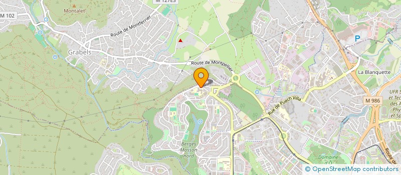 localisation de l'entreprise ASSOC SPORTIVE COLLEGE LES GARRIGUES à MONTPELLIER
