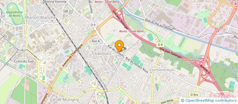 localisation de l'entreprise ASSOC SPORTIVE COLLEGE PAUL FORT  REIMS