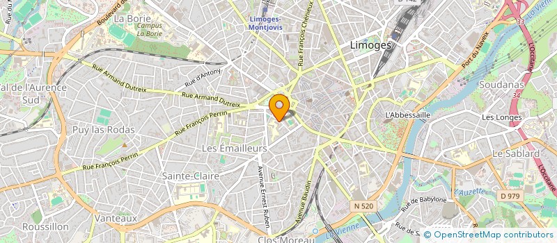 localisation de l'entreprise ASSOC SPORTIVE COLLEGE PRIVE OZANAM à LIMOGES