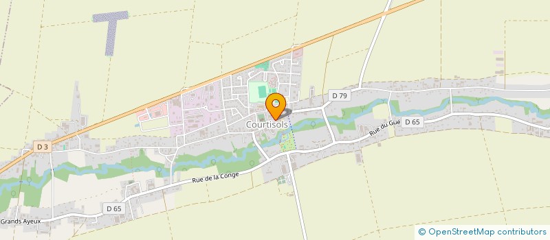 localisation de l'entreprise ASSOC SPORTIVE COURTISOLS SECTION DANSE ET AEROBIC  COURTISOLS