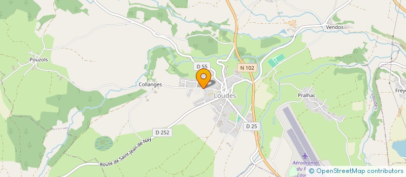 localisation de l'entreprise ASSOC.SPORTIVE CULTUREL.CANTON DE LOUDES  LOUDES